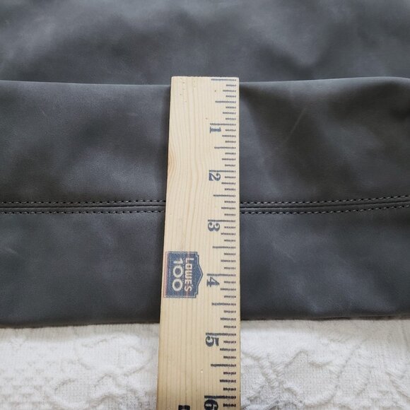 8 Other Reasons Stone Gray Suedette Betsy Slouch Tote Shoulder Bag - Picture 3 of 7